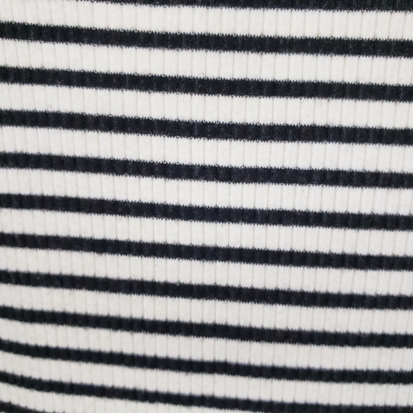 Polly & Esther black and white striped midi dress Size Medium - Picture 3 of 7